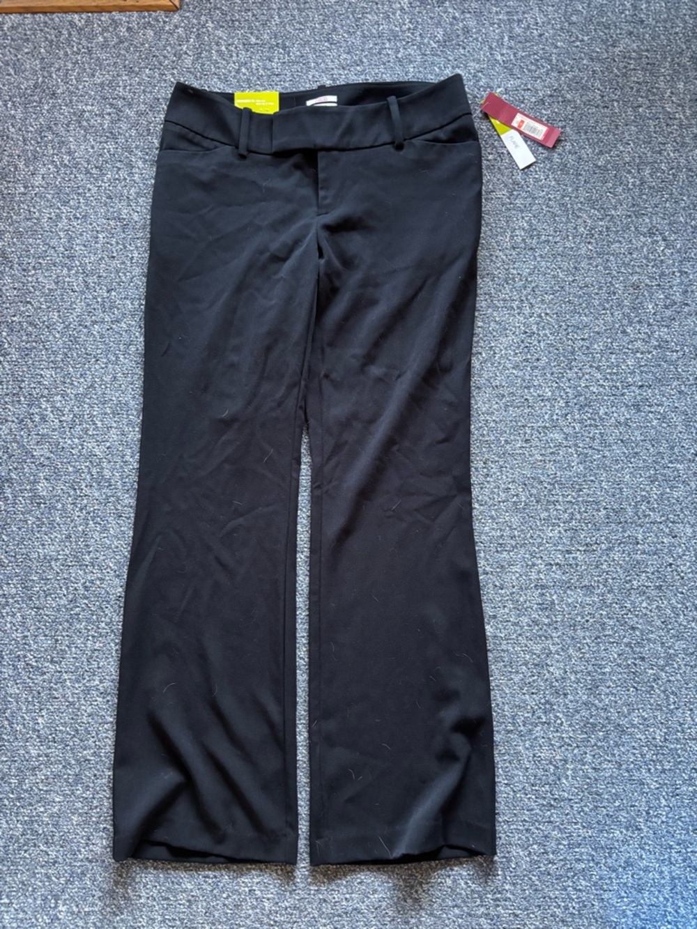 Merona Black Dress Pants Modern Fit Mid Rise Flare NWT size 10